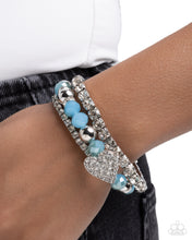 Load image into Gallery viewer, Heartfelt Heiress - Blue Bracelet
