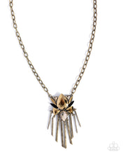 Load image into Gallery viewer, Tassel Tapestry - Brass Necklace
