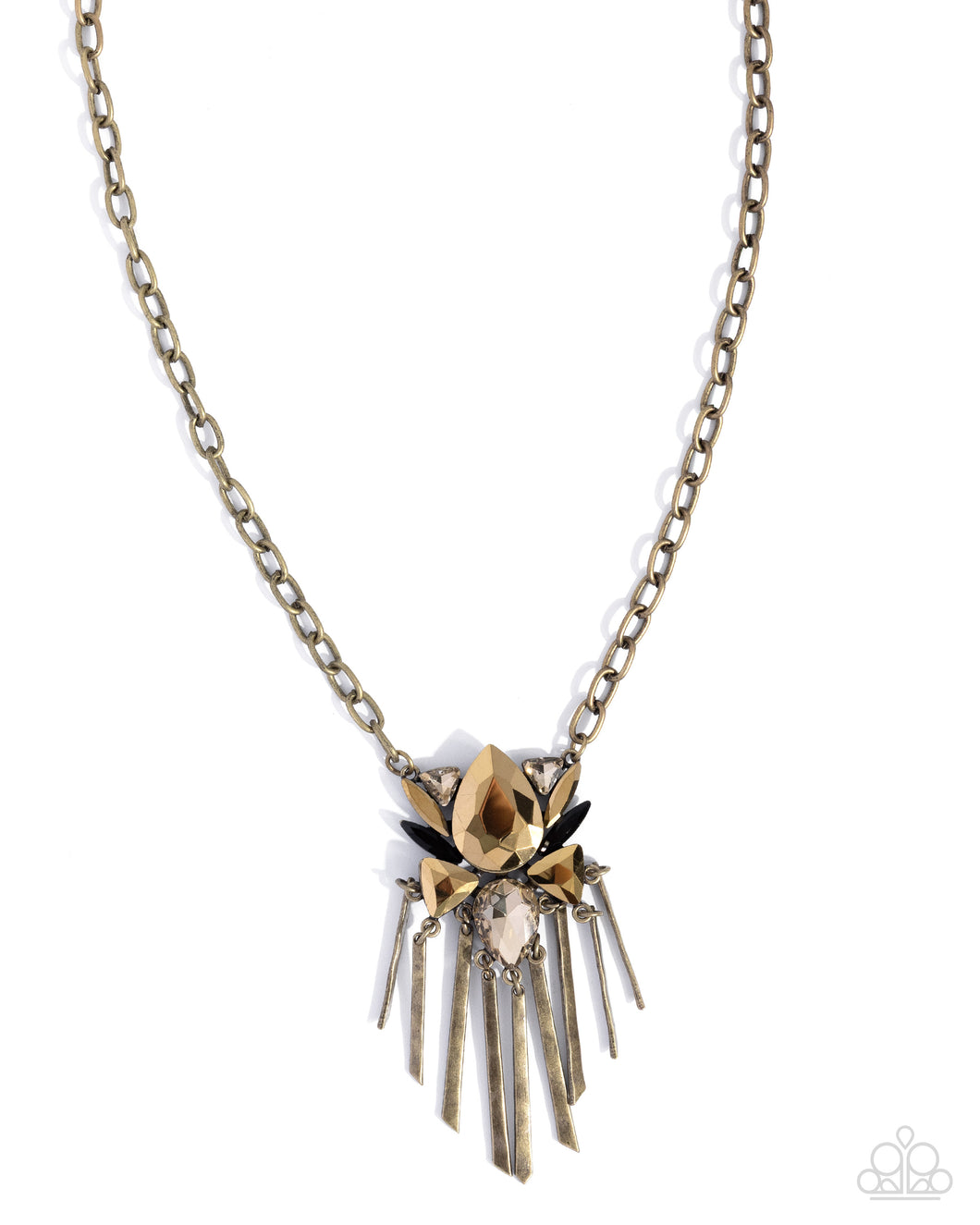 Tassel Tapestry - Brass Necklace