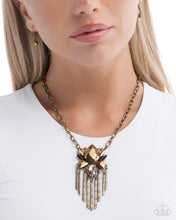 Load image into Gallery viewer, Tassel Tapestry - Brass Necklace
