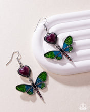 Load image into Gallery viewer, Dragonfly Devotion - Purple Earring
