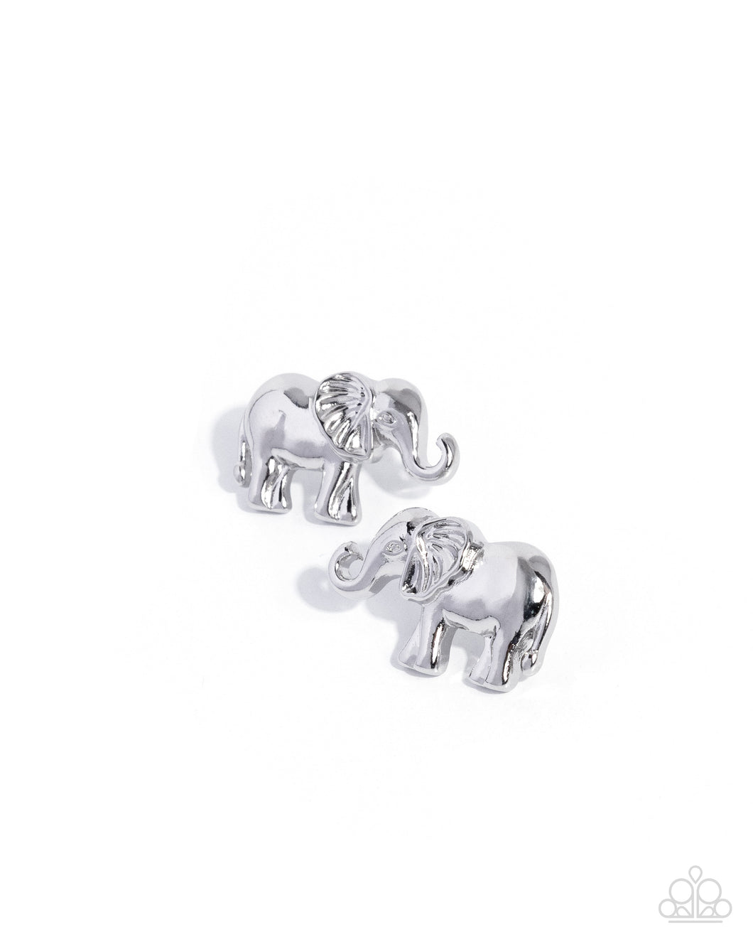 Elephant Eloquence - Silver Earring