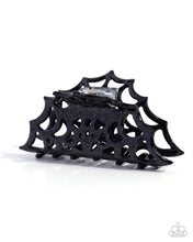 Load image into Gallery viewer, Spiderweb Season - Black Claw Clip

