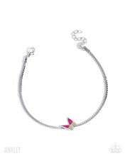 Load image into Gallery viewer, Aerial Atmosphere - Pink (Butterfly) Anklet
