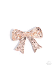 Load image into Gallery viewer, Bow Bravado - Rose Gold (Bow) Brooch
