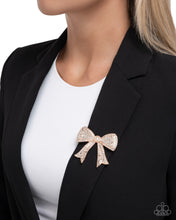 Load image into Gallery viewer, Bow Bravado - Rose Gold (Bow) Brooch
