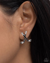Load image into Gallery viewer, Hockey Haute - Black Earring
