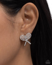 Load image into Gallery viewer, Tennis Team - Silver Post Earring
