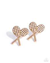 Load image into Gallery viewer, Tennis Team - Gold Post Earring
