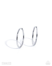 Load image into Gallery viewer, Sinuously Slow - Silver (Stainless Steel) Earring
