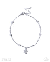 Load image into Gallery viewer, Turtle Timbre - Silver (Stainless Steel) Turtle Anklet
