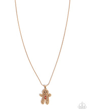 Load image into Gallery viewer, Gingerbread Glam - Gold Necklace
