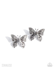 Load image into Gallery viewer, Soaring Sensation - Silver (Butterfly) Post Earring
