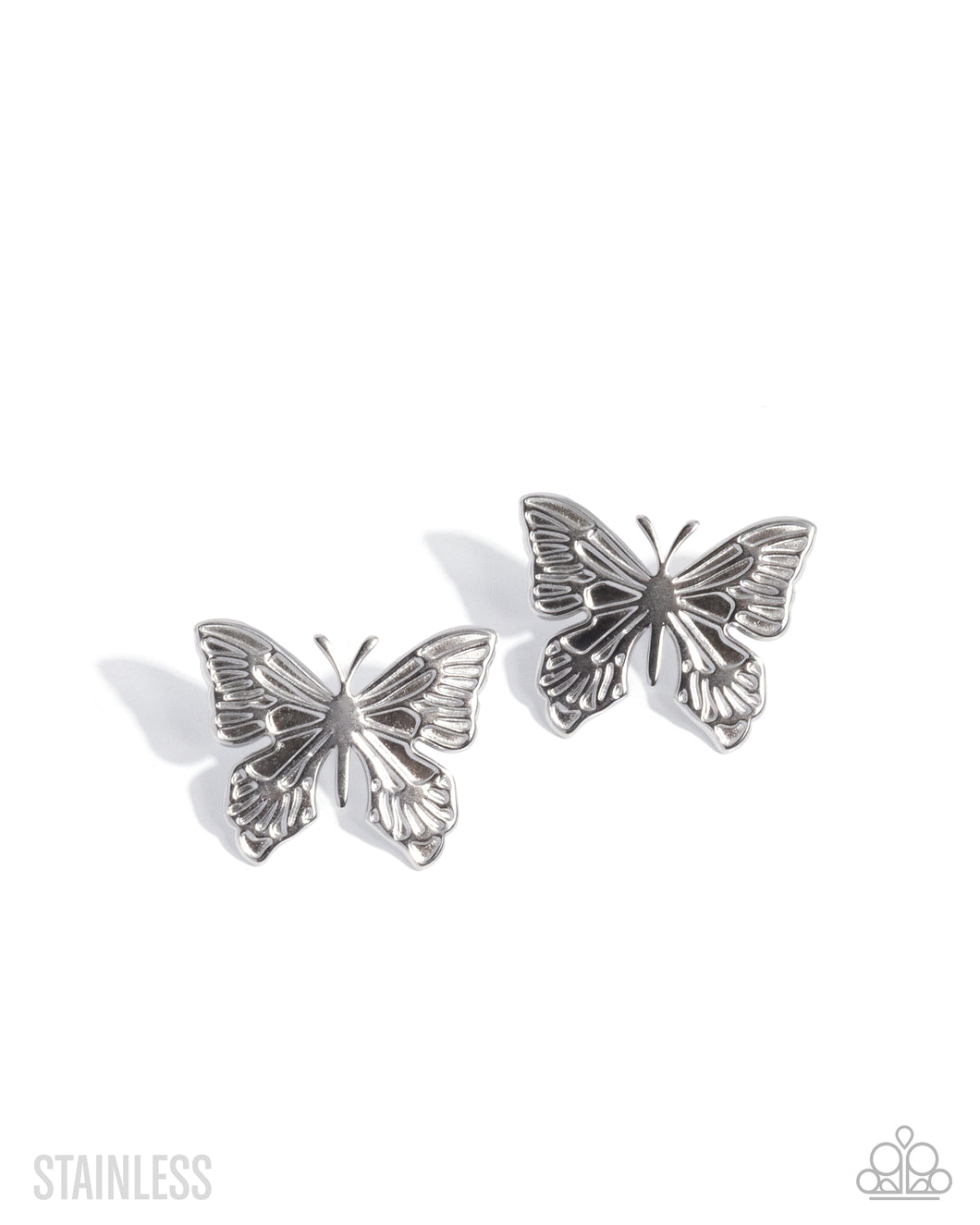Soaring Sensation - Silver (Butterfly) Post Earring