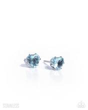 Load image into Gallery viewer, Simple Sweetheart - Blue (Stainless Steel Heart)  Post Earring

