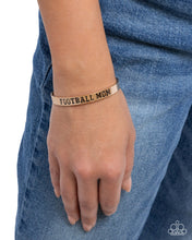 Load image into Gallery viewer, Football Mom - Gold Bracelet
