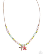 Load image into Gallery viewer, Hummingbird History - Pink Necklace
