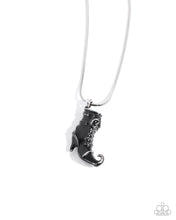 Load image into Gallery viewer, Witch&#39;s Fitting - Black (Boot) Necklace
