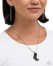 Load image into Gallery viewer, Witch&#39;s Fitting - Black (Boot) Necklace

