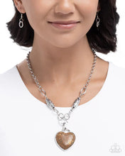 Load image into Gallery viewer, Suitable Stones - Brown (Heart) Necklace
