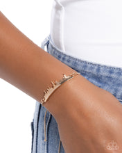 Load image into Gallery viewer, Belle Backdrop - Gold (French Cityscape) Bracelet
