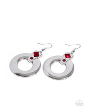 Load image into Gallery viewer, Dedicated Delight - Red (Rhinestone) Earring
