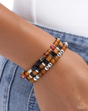 Load image into Gallery viewer, Sunset Stack - Black Bracelet
