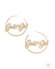 Load image into Gallery viewer, Shine with Purpose - Gold (God's Girl) Hoop Earring
