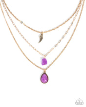 Load image into Gallery viewer, Angelic Anthem - Purple Necklace
