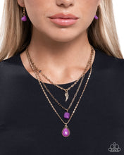 Load image into Gallery viewer, Angelic Anthem - Purple Necklace

