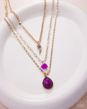 Load image into Gallery viewer, Angelic Anthem - Purple Necklace
