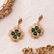 Load image into Gallery viewer, Casual Clover - Green Post Earring
