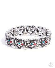 Load image into Gallery viewer, Historic Heartthrob - Multi (Heart) Bracelet
