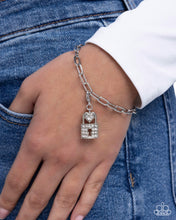Load image into Gallery viewer, Committed Chic - White (Rhodium) Charm
