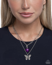 Load image into Gallery viewer, Freeing Fairy Tale - Purple (Butterfly) Necklace
