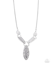 Load image into Gallery viewer, Handcrafted Hierarchy - Silver (Leaf-Like Pendant) Necklace
