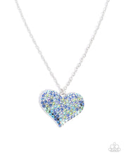 Load image into Gallery viewer, Huge Heart - Blue (Heart) Necklace

