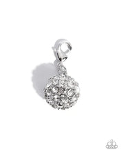 Load image into Gallery viewer, Ornamental Opinion - Rhodium Plated (White Rhinestone) Charm
