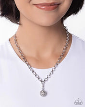 Load image into Gallery viewer, Ornamental Opinion - Rhodium Plated (White Rhinestone) Charm
