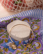 Load image into Gallery viewer, Aerial Acclaim - Yellow (Rhinestone) Butterfly Gold Cuff Bracelet
