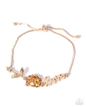 Load image into Gallery viewer, Romantic Runway - Gold (LOVE) Bracelet
