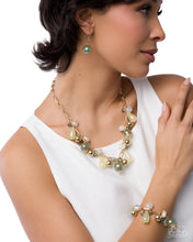 Load image into Gallery viewer, Dreamy Duet - Green Set: Dreamy Decadence - Green Necklace and Dreamy Delivery - Green Bracelet  (BB-GR-NG)
