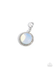 Load image into Gallery viewer, Serene Story - Rhodium Plated White Moonstone Charm
