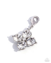 Load image into Gallery viewer, Serene Style - Rhodium Plated Silver-Pronged Gem Charm
