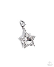Load image into Gallery viewer, Serene Star - Rhodium Plated White Gem Star Charm
