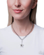 Load image into Gallery viewer, Serene Star - Rhodium Plated White Gem Star Charm
