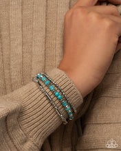 Load image into Gallery viewer, Complete Couture - Blue Set: Finishing Fringe - Blue Necklace and Settled Stack - Blue Bracelet (BB-BL-NU)

