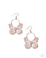 Load image into Gallery viewer, Aerial Arrival - Rose Gold (Butterfly) Earring
