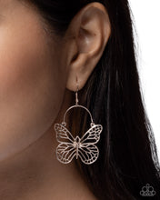 Load image into Gallery viewer, Aerial Arrival - Rose Gold (Butterfly) Earring

