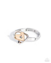 Load image into Gallery viewer, Heartfelt Help - Blue (Heart) Gold/Silver Bracelet
